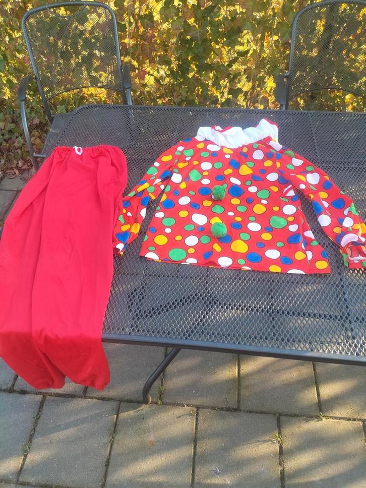 Leuk clownspak voor carnaval of verkleedpartij, Kinderen en Baby's, Carnavalskleding en Verkleedspullen, Gebruikt, Jongen of Meisje