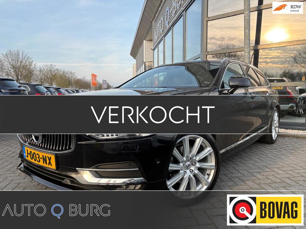 Volvo V90 2.0 D4 Inscription | Automaat | Elek Trekhaak | Pa, Auto's, Volvo, Euro 6, 1969 cc, Zwart, Leder