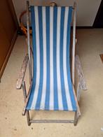 Vintage strandstoel, Ophalen, Gebruikt, Hout