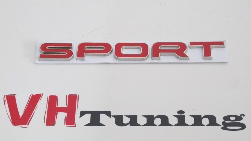 Jeep SPORT 3D logo zelfklevend 16CM metaal chroom rood, Ophalen of Verzenden