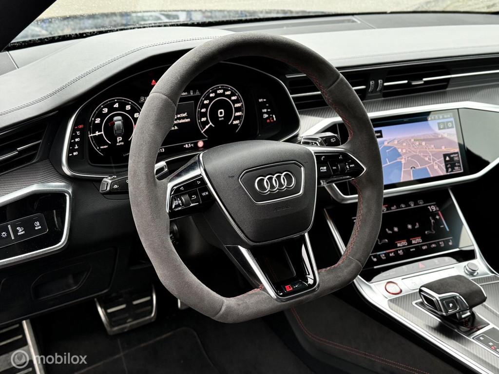 Audi A6 Avant RS 6 TFSI quattro |Keramisch|Pano|B&O|HUD|ACC, Auto's, Audi, Automaat, Gebruikt, 600 pk, Leder