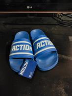Limited Edition Action Slippers - Maat 37-38, Kleding | Dames, Slippers, Blauw, Nieuw, Ophalen of Verzenden