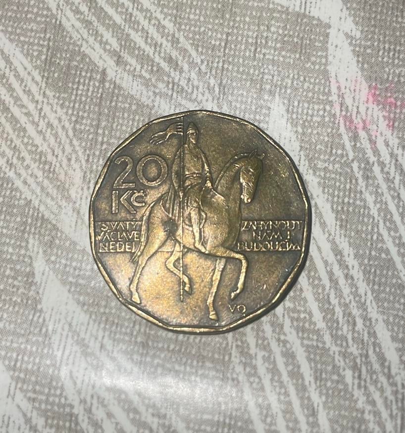 Tsjechische 20 kronen munt uit 1993, Ophalen of Verzenden, Koningin Beatrix, Overige waardes, Losse munt