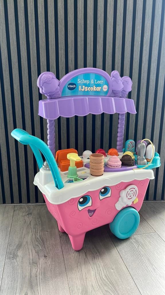 Vtech schep en leer ijscokar, Ophalen of Verzenden, Zo goed als nieuw, 6 maanden tot 2 jaar