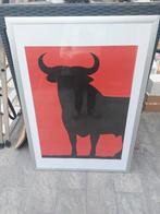 Mooie lijst met de beroemde stier uit Spanje., Ophalen of Verzenden