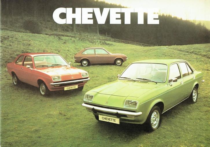 Folder Vauxhall Chevette (ca.1976), Boeken, Auto's | Folders en Tijdschriften, Gelezen, Overige merken, Verzenden