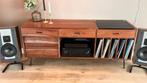 Luxe houten Audiomeubel / Dressoir – Industrial, Mid-century, Huis en Inrichting, Kasten | Dressoirs, Ophalen, 150 tot 200 cm