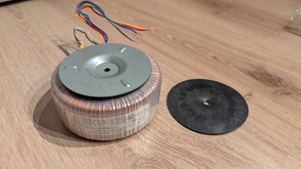 Amplimo 2x85V 1.32A (225VA) ringkerntransformator, Hobby en Vrije tijd, Elektronica-componenten, Ophalen of Verzenden, Zo goed als nieuw