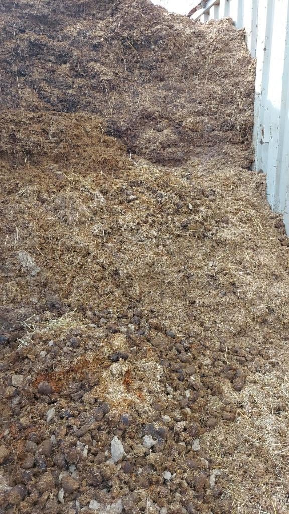 Gratis paarden mest met vlas, Ophalen, Mest