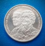 Penning Diamanten Bruiloft Prinses Juliana en Prins Bernhard, Postzegels en Munten, Penningen en Medailles, Verzenden, Overige materialen