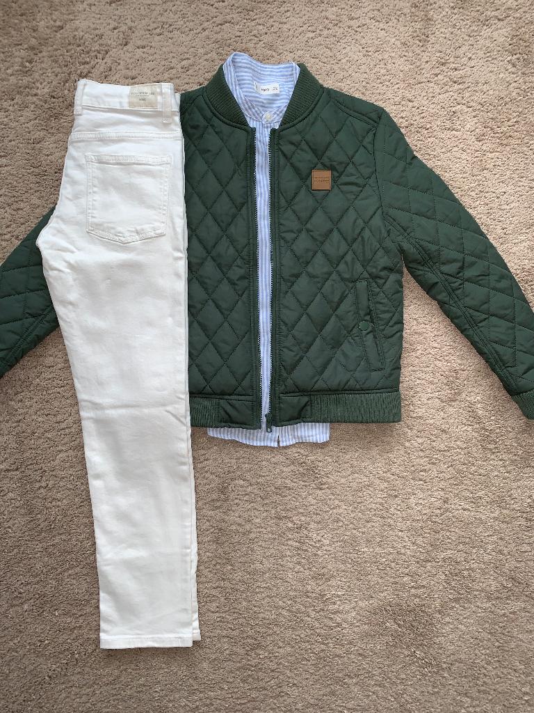 Mango broek, jas, overhemd 146/152, Broek, Verzenden, Nieuw, Mango