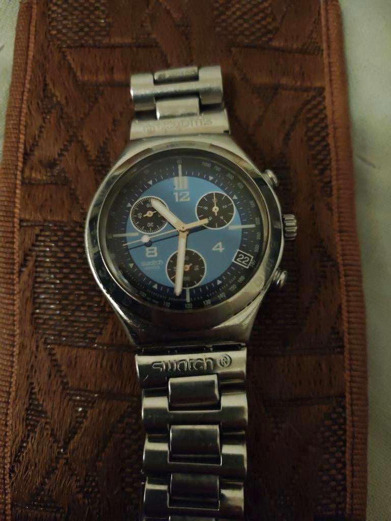 Swatch Irony Chrono Polshorloge, Ophalen of Verzenden, Zo goed als nieuw, Swatch