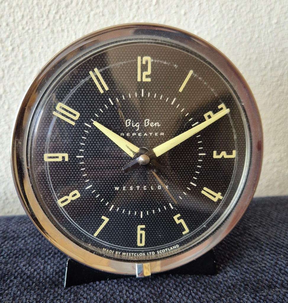 Prachtige Big Ben Repeater Westclox wekker klok., Antiek en Kunst, Antiek | Klokken, Ophalen of Verzenden