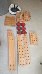 Rolf Konstruktor school vintage speelgoed hout blokken, Ophalen, Gebruikt