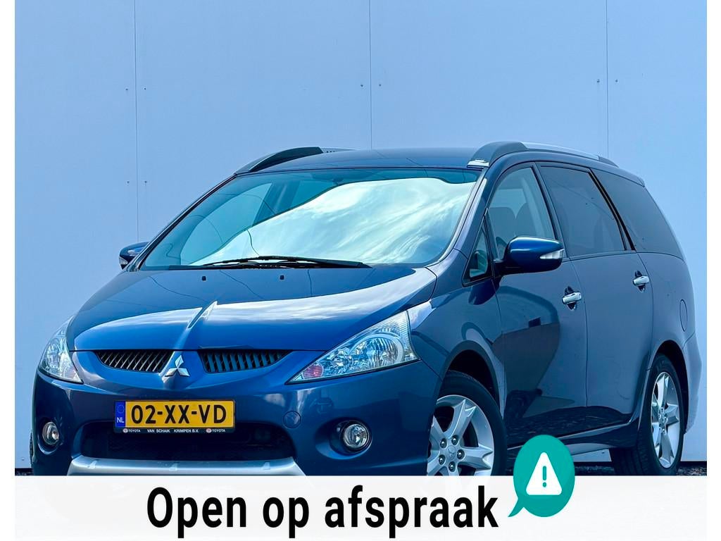 Mitsubishi Grandis 2.4-16V InSport | 2007 | Automaat | 7 per, Auto's, Met garantie (alle), Blauw, 7 stoelen, Bedrijf