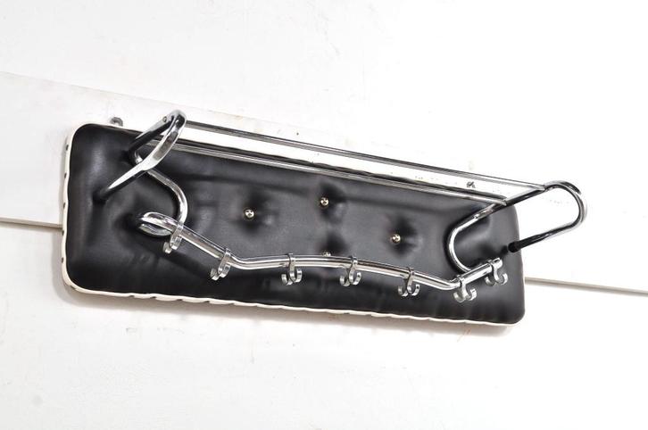 Vintage wandkapstok USA verchroomd kapstok haken 1960s, Huis en Inrichting, Woonaccessoires | Kapstokken, Gebruikt, Wandkapstok