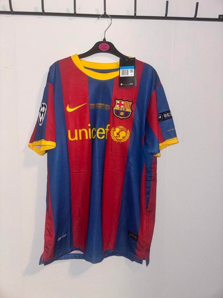 FC Barcelona Thuisshirt 2011 Finale London - Maat M, Kleding | Heren, Sportkleding, Ophalen of Verzenden, Zo goed als nieuw, Voetbal