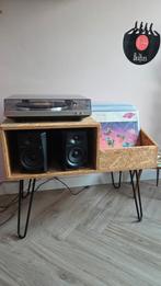 Uniek platenspeler tafeltje / kastje met opbergruimte, Huis en Inrichting, Kasten | Overige, Ophalen, Gebruikt