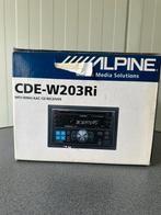 ALPINE CDE-W203RI AUTORADIO met cd dubbeldin, Ophalen of Verzenden, Zo goed als nieuw