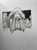 Zeer prachtige originele tekening van Storm/roodhaar, Romano Molenaar, Eén stripboek, Nieuw, Ophalen of Verzenden