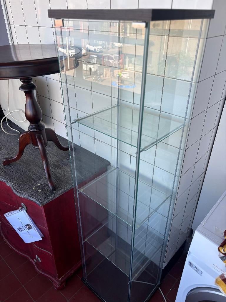 Glazen Vitrinekast Showcase Displaykast, Ophalen, Glas, 150 tot 200 cm, 25 tot 50 cm