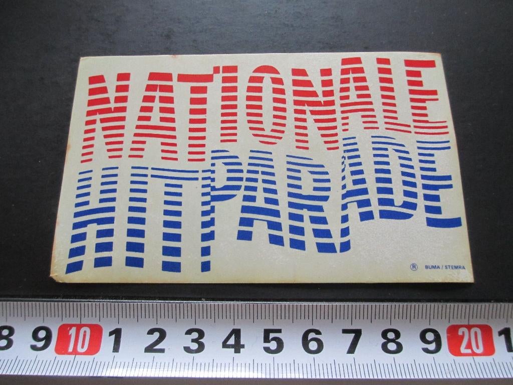 sticker nationale hitparade - buma / stemra, Verzamelen, Ophalen, Zo goed als nieuw