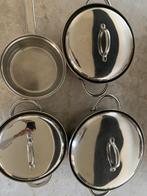 BK pannenset 4-delig, Ophalen, Gebruikt, Keramische plaat, Pannenset