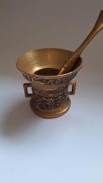 Vintage Messing Vijzel met Stamper, Antiek en Kunst, Ophalen of Verzenden