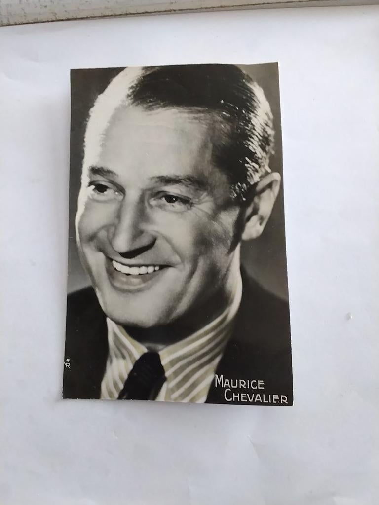 MAURICE CHEVALIER, Ophalen of Verzenden, Foto of Kaart