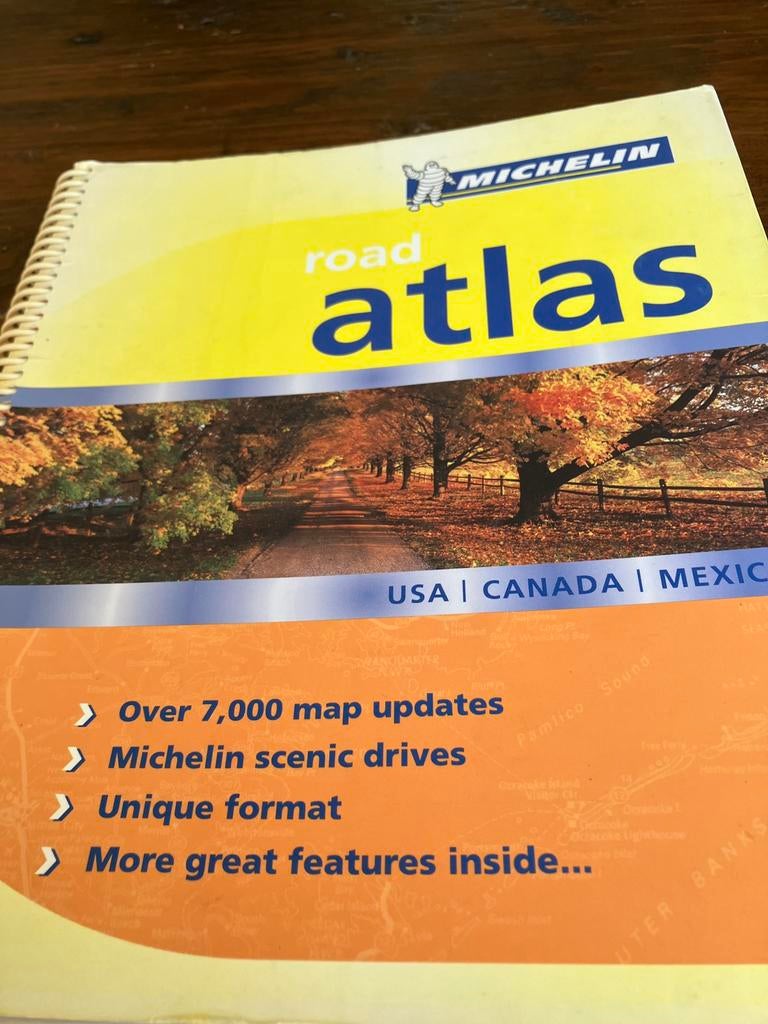 Wegenatlas vsn USA, Canada en Mexico van Michelin, Boeken, Atlassen en Landkaarten, Gelezen, Overige gebieden, 2000 tot heden
