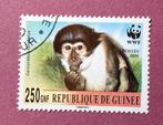 Guinee gestempeld 145 => WWF / WNF - Groene Franje Aap, Verzenden, Dier of Natuur