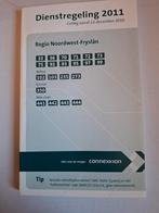 Dienstregeling Connexxion Regio Noordwest Fryslân 2011, Ophalen of Verzenden, Gebruikt, Bus of Metro, Overige typen