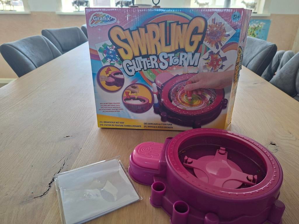 Grafix Swirling Glitter Storm knutselset, Ophalen of Verzenden, Zo goed als nieuw, Knutselen