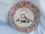 Porseleinen bord - hand beschilderd - China - 19e - 20e eeuw, Ophalen of Verzenden