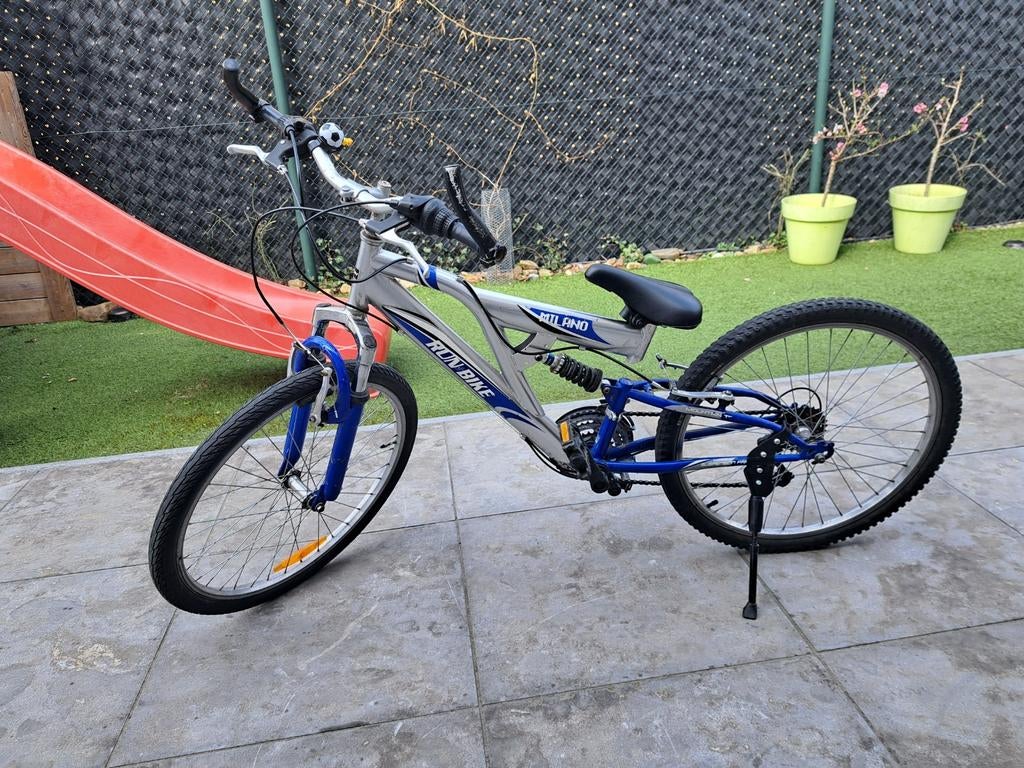 Stoere jongens MTB, full suspension, 18 versnellingen, Fietsen en Brommers, Fietsen | Mountainbikes en ATB, Fully, Ophalen, Gebruikt