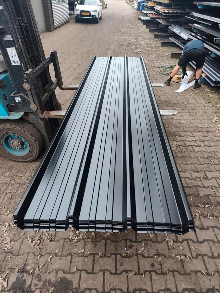 Zwarte Damwand Dakplaten - 1 meter breed, diverse lengtes, Doe-het-zelf en Verbouw, Dakpannen en Dakbedekking, Nieuw, Dakplaat of Dakpanplaat
