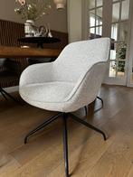 Draaibare eetkamerstoel beige - stoel draaibaar ecru, Huis en Inrichting, Stoelen, Bruin, Ophalen of Verzenden, Zo goed als nieuw