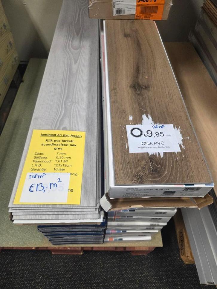restpartijen actie!!, Huis en Inrichting, Stoffering | Vloerbedekking, Nieuw, Laminaat, 75 m² of meer, Ophalen