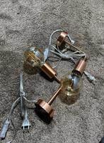 Zgan 2 stuks lampen bronz kleur compleet lamp, Ophalen of Verzenden, Zo goed als nieuw, E27 (groot), Led-lamp
