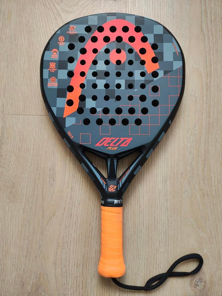 Head Delta Plus padelracket - met beschermhoes, Sport en Fitness, Padel, Ophalen of Verzenden, Gebruikt, Padelracket