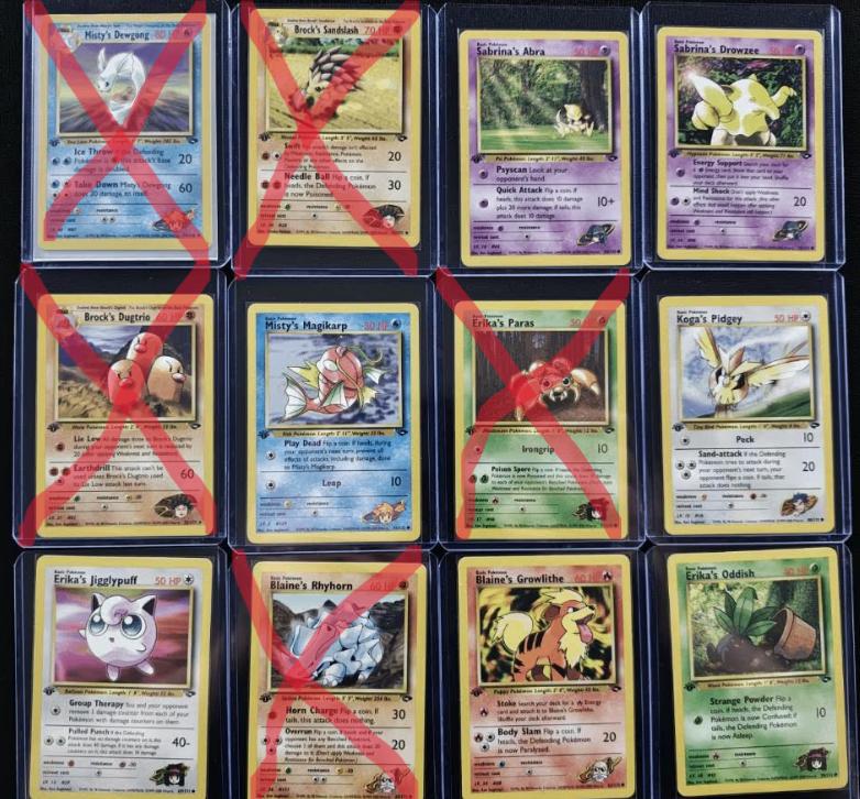 Pokemon Kaarten : Gym Challenge First Edition (2e ad), Ophalen of Verzenden, Nieuw, Meerdere kaarten