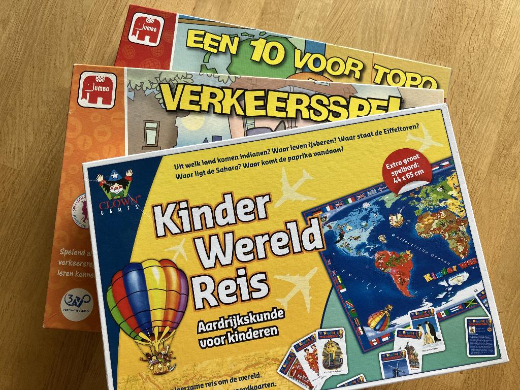 Spellen Kinderwereldreis, Topo, Verkeersspel, Ophalen of Verzenden, Zo goed als nieuw, Jumbo