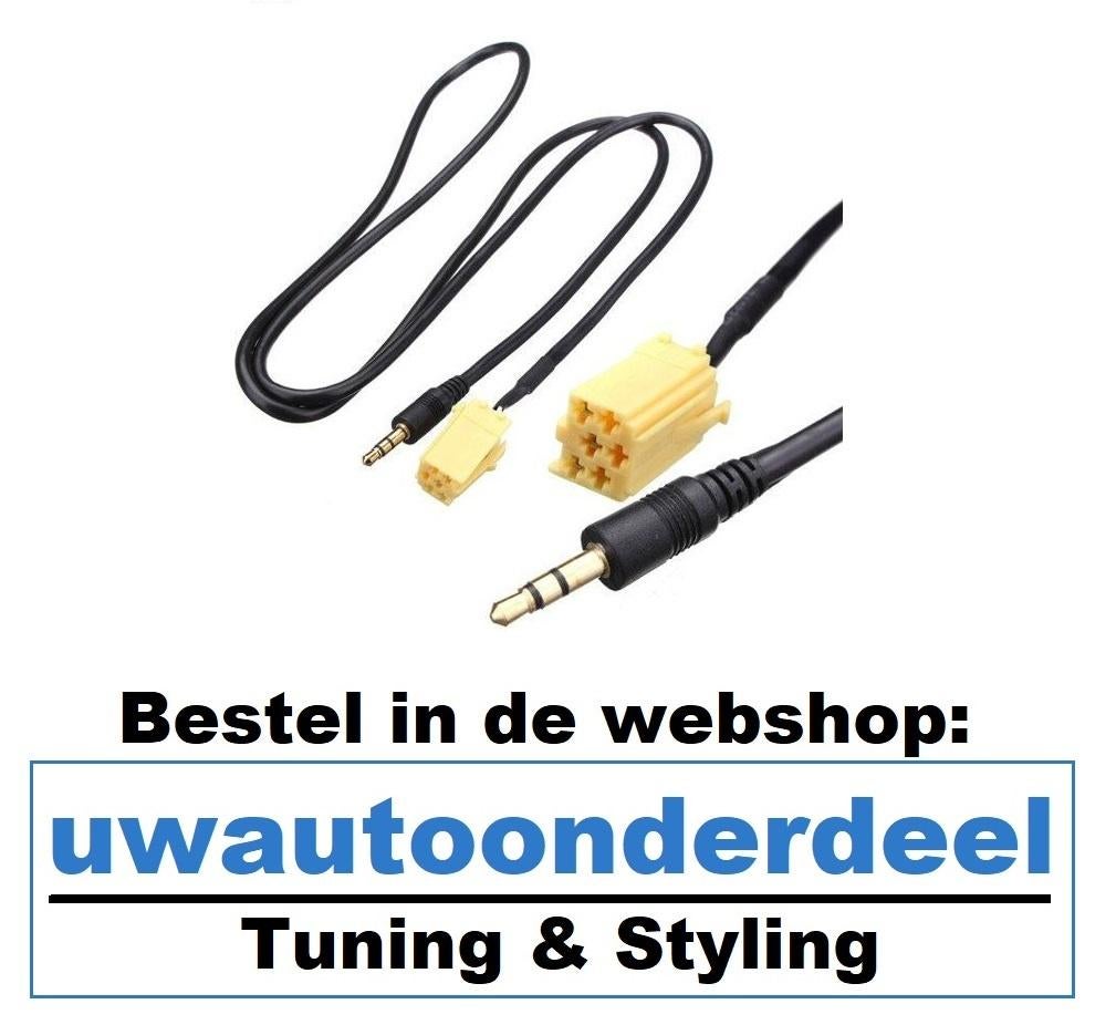 Fiat 500 Grande Punto Aux input Aux adapter Mp3 Iphone Ipod, Verzenden, Nieuw