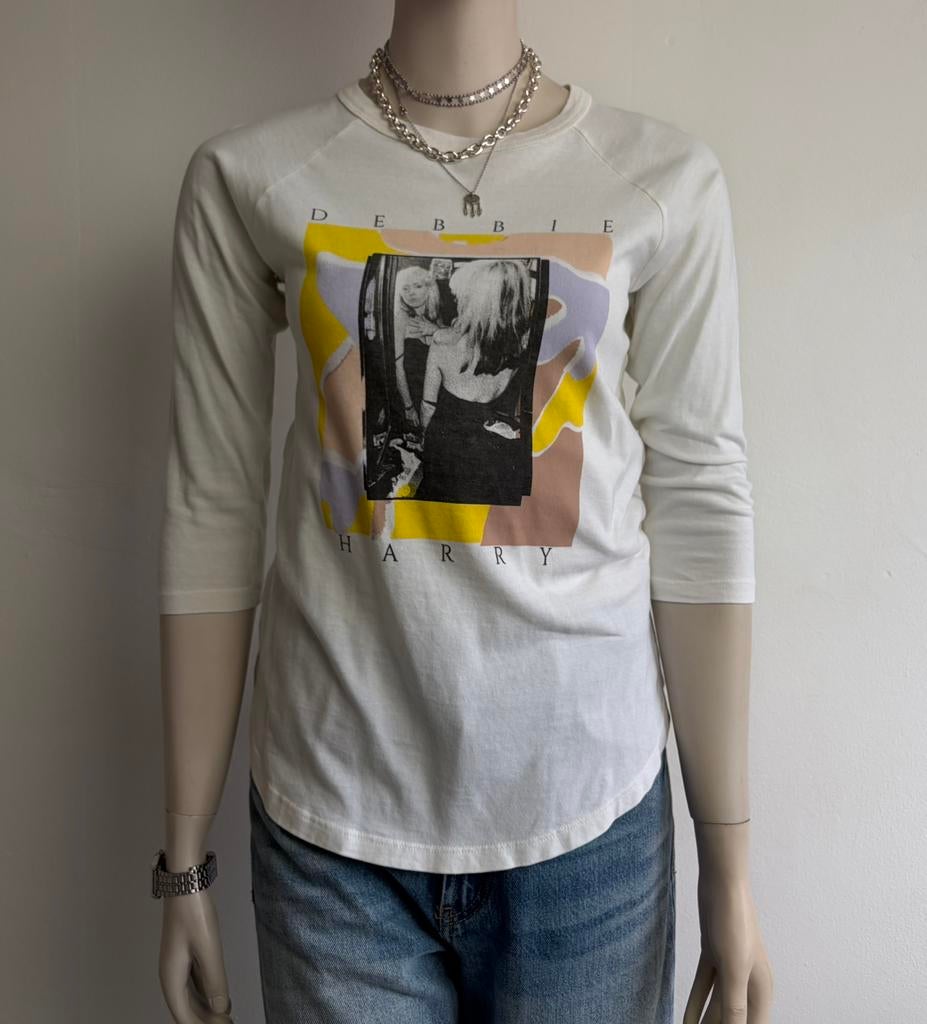 Obey Debbie Harry longsleeve, Wit, Ophalen of Verzenden, Zo goed als nieuw, Lange mouw