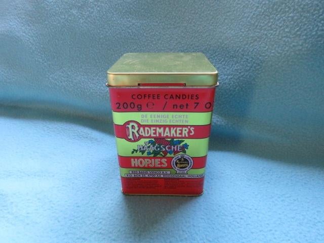 Vintage blik Rademaker's Haagsche hopjes 200 gram, Verzamelen, Ophalen of Verzenden, Zo goed als nieuw, Overige, Overige merken