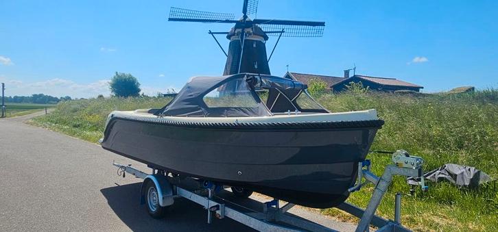 Te koop Oudhuijzer 616 tender met 20pk 4takt Tohatsu Bj 2020, Watersport en Boten, Sloepen, Zo goed als nieuw, 10 tot 30 pk, 6 meter of meer