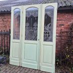 222hx170br Driedelige deur met prachtig geetst glas