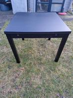 Ikea bjursta zwart tafel eettafel uitschuifbaar 90 x 90, Huis en Inrichting, Ophalen, Rechthoekig, 50 tot 100 cm