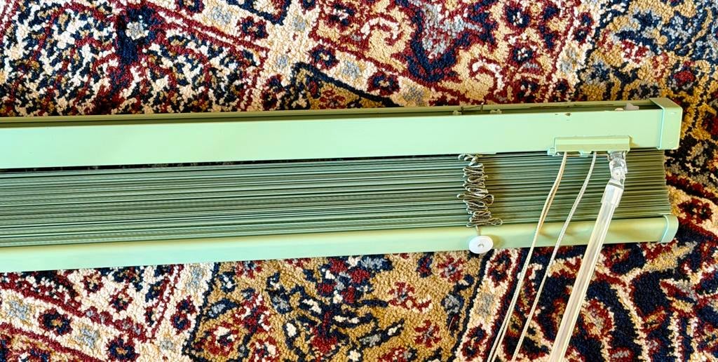 Luxaflex raambedekking, Huis en Inrichting, Stoffering | Gordijnen en Lamellen, Gebruikt, 150 tot 200 cm, 100 tot 150 cm, Groen