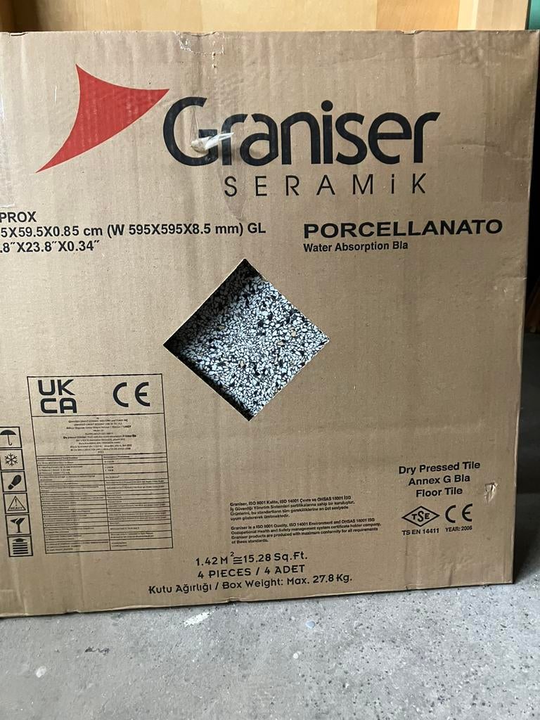 Granito vloertegel, Doe-het-zelf en Verbouw, Tegels, Ophalen, 40 tot 60 cm, 40 tot 60 cm, Keramiek